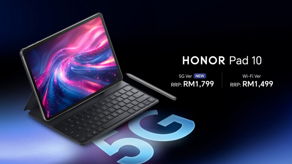 HONOR Pad 10 5G Launches in Malaysia: RM1,799 with 12.1-inch Display & 10,100mAh Battery