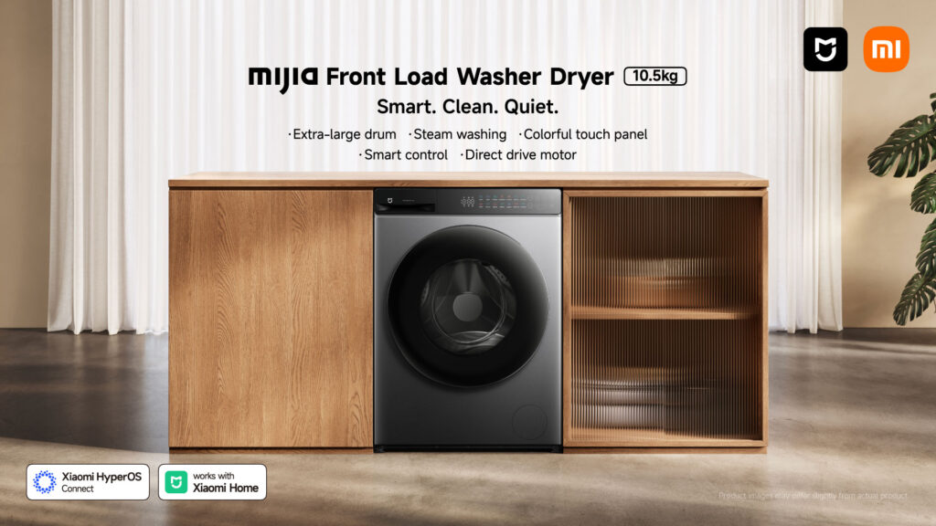 Xiaomi Launches Mijia Front Load Washer Dryer 10.5kg in Malaysia with RM1,499 Early-Bird Promo