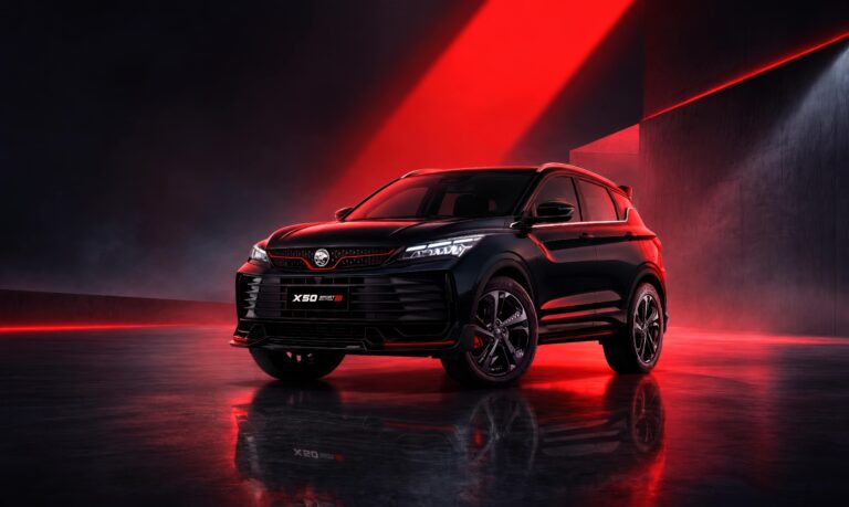 PROTON X50 Sport Edition with black styling and red accents
