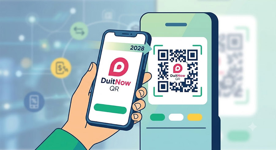 DuitNow QR payment illustration