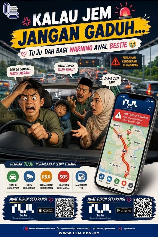 Official LLM promotional poster for the TuJu navigation app